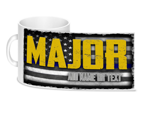 Personalize Major Add Your Name 11 oz. Tactical Coffee Mug