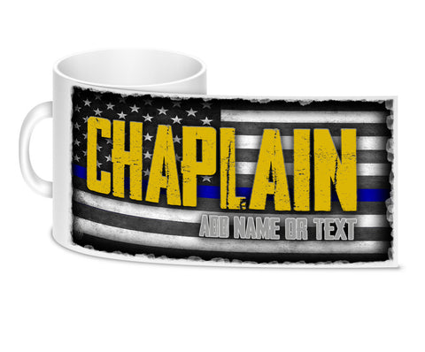 Personalize Chaplain Add Your Name 11 oz. Tactical Coffee Mug