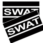 SWAT Black and White Decals. Pack of 4