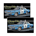 Vintage Chicago Police Department Decal Package of 4