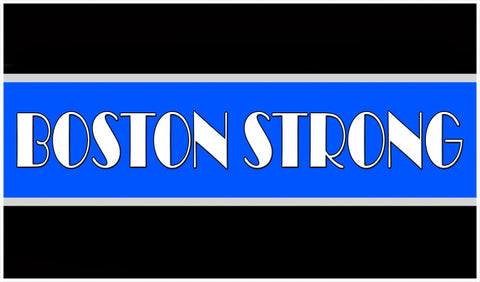 Boston Strong Thin Blue Line Decal