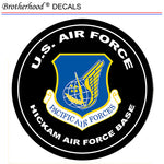 United States of Air Force Hickman Air Force Base Oval Shape - 2 Decals 2.75