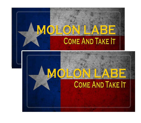 Molon Labe Come and Take It Red White And Blue Star Decal
