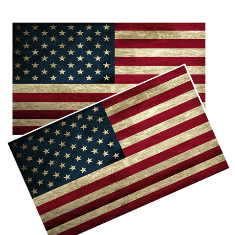 Distressed American Flag Decal