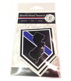 State of New Jersey Thin Blue Line Police Decal (Sticker) - Pack of 2 Decals