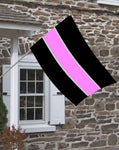 Thin Pink Line for Breast Cancer Decorative House Flag