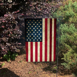 Double Sided American Flag Garden Flag - Vintage Distressed Style Garden Flag