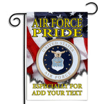 Personalized United States Air Force Air Force Pride Seal Apartment or Garden Flag