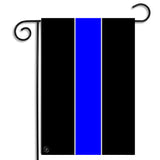 Thin Blue Line Police Sheriff Outdoor Nylon Garden Flag