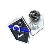 K9 Two Ass To Risk Canine Thin Blue Line Law Enforcement Lapel Pin