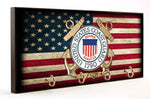 U.S. Coast Guard Distressed American Flag Key Hanger