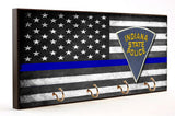 Thin Blue Line Indiana State Police Key Hanger