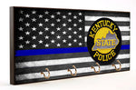 Thin Blue Line Kentucky State Police Key Hanger