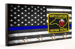 Thin Blue Line North Carolina Highway Patrol Key Hanger