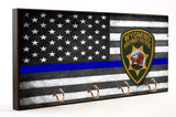 Thin Blue Line Subdued American Flag Wyoming State Highway Patrol Key Hanger