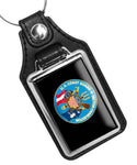United States Coast Guard Sector Charleston Faux Leather Key Ring