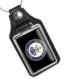 United States Coast Guard Cutter Cypress WLB 210 Faux Leather Key Ring
