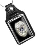 United States Air Force Security Forces Police Badge Faux Leather Key Ring