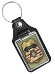Federal Officer National Concealed Carry Officer's Safety Act Design Faux Leather Key Ring