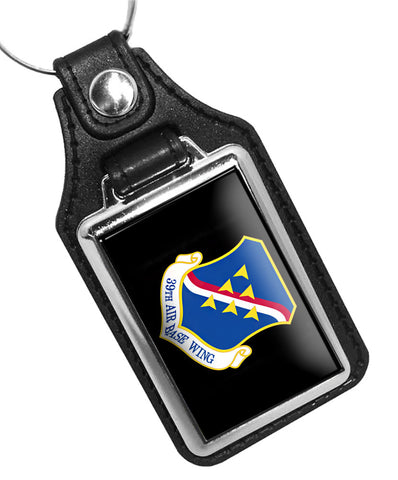 United States Air Force 39th Air Base Wing Faux Leather Key Ring