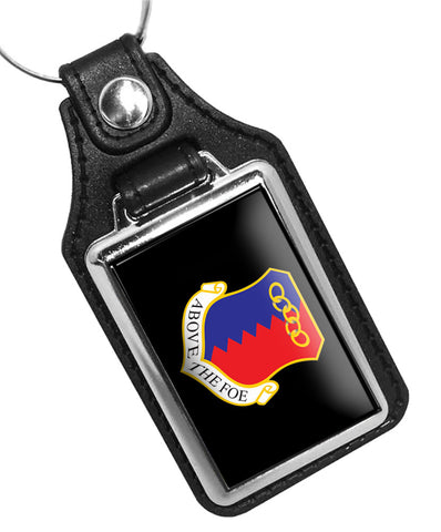 United States Air Force 78th Air Base Above The Foe Wing Faux Leather Key Ring