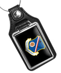 United States Air Force 377th Air Base Wing Serving Freedom's Finest Faux Leather Key Ring