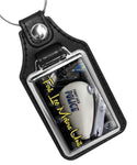 Fort Lee Police Department Motorcycle Unit Design Faux Leather Key Ring
