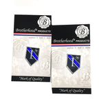 Police Sheriff Thin Blue Line 1* One Ass To Risk Lapel Pin