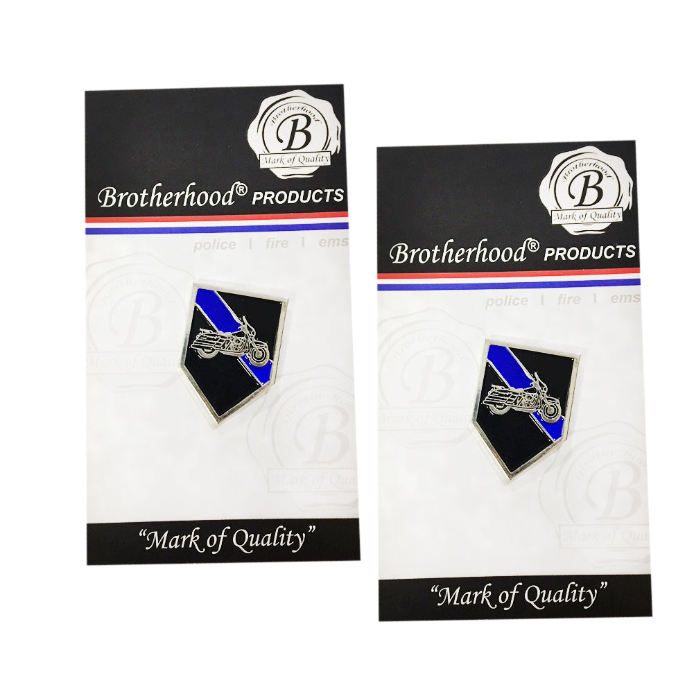 Thin Blue Line Motorcycle Bike Patrol Squad Motors Unit Lapel Pin ...