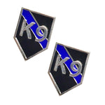 Thin Blue Line Law Enforcement Police Sheriff Canine K9 Dog Lapel Pin