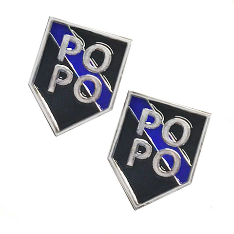 Thin Blue Line Law Enforcement Police Sheriff PO PO Lapel Pin