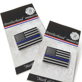 Thin Blue Line Police Sheriff Law Enforcement American Flag Lapel Pin