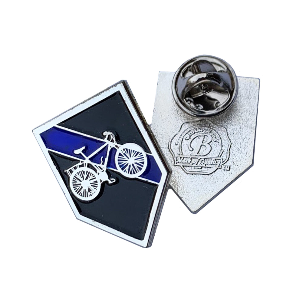 Thin Blue Line Police Sheriff Bicycle Bike Patrol Unit Lapel Pin ...