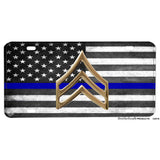 Thin Blue Line Police Sergeant Sheriff Emblem
