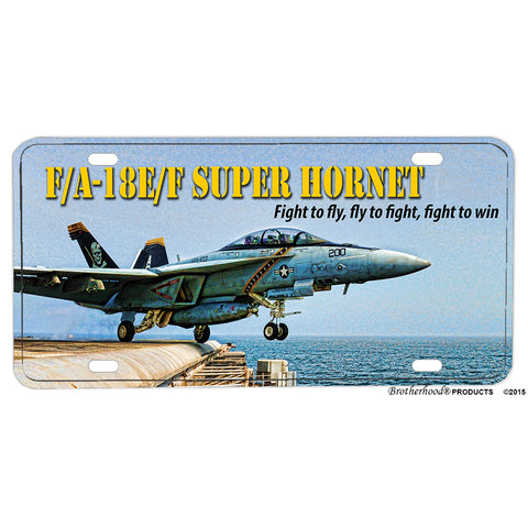 United States Air Force F/A-18 E/F Super Hornet Aluminum License Plate