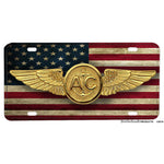 United States Navy Marines Coast Air Crew Badge Aluminum License Plate