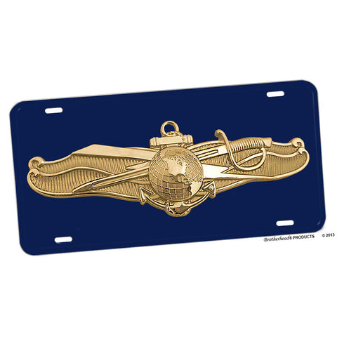 United States Navy Officer Dominance Warfare Novelty License Plate
