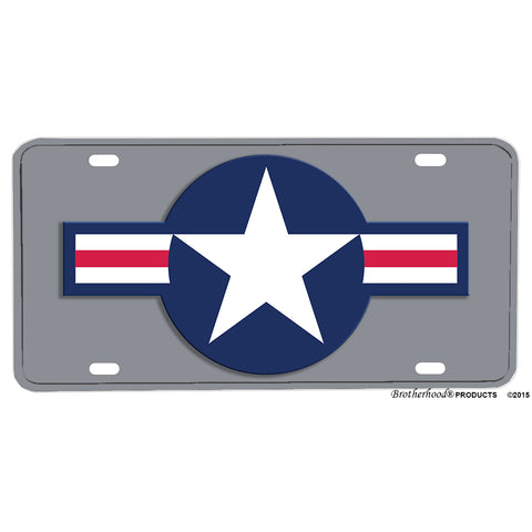 United States Air Force Roundel Design Aluminum License Plate