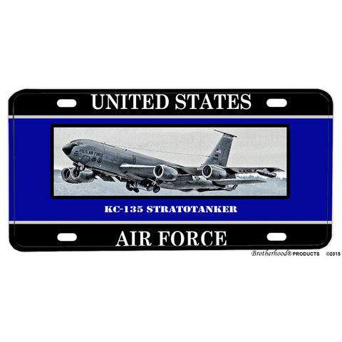 United States Air Force KC-135 Stratotanker Aluminum License Plate