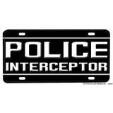 Ford Motor Company Police Interceptor Patrol Car Package Aluminum License Plate