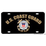 United States Coast Guard Twin Anchor Emblem Design Aluminum License Plate