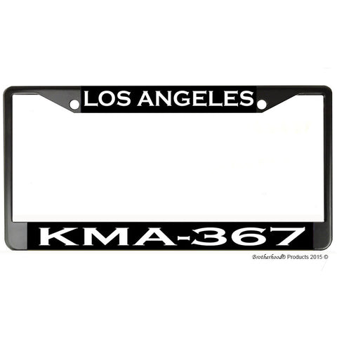 Los Angeles Police Department Radio Call Sign KMA-367 Metal License Plate Frame