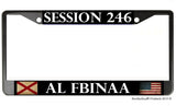 Customizable FBINAA Sessions Number Metal License Plate Frame