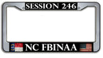 Customizable FBINAA Sessions Number Metal License Plate Frame
