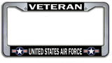 Veteran United States Air Force License Plate Frame