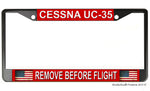 US Air Force Cessna UC-35 Remove Before Flight License Plate Frame