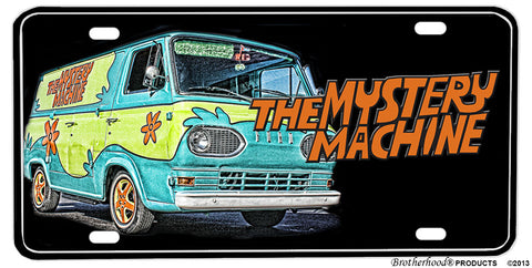 Scooby Doo The Mystery Machine Van Aluminum License plate