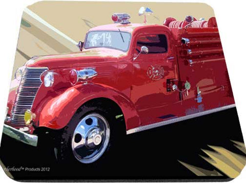 Old Fire Truck Mouse Pad