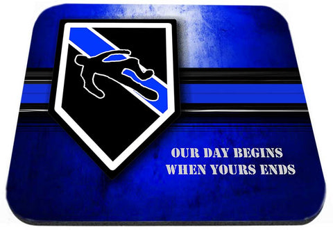 Thin Blue Line Homicide Our Day Begins When yours Ends Mouse Pad