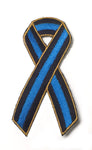 Thin Blue Line Ribbon Patch - PACKAGE OF 4